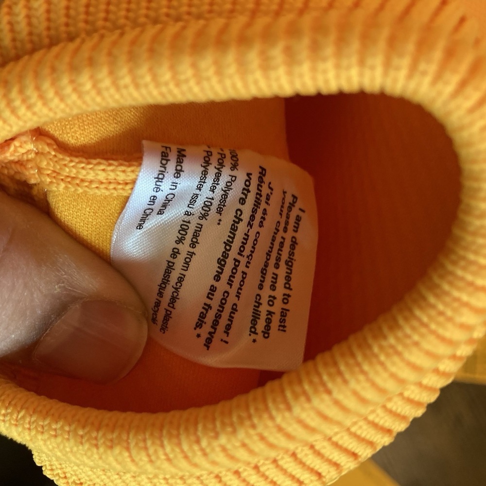 Veuve Clicquot Ice Jacket for Champagne Bottle Lot of 9 Orange Insulated Cooler - Picture 6 of 6